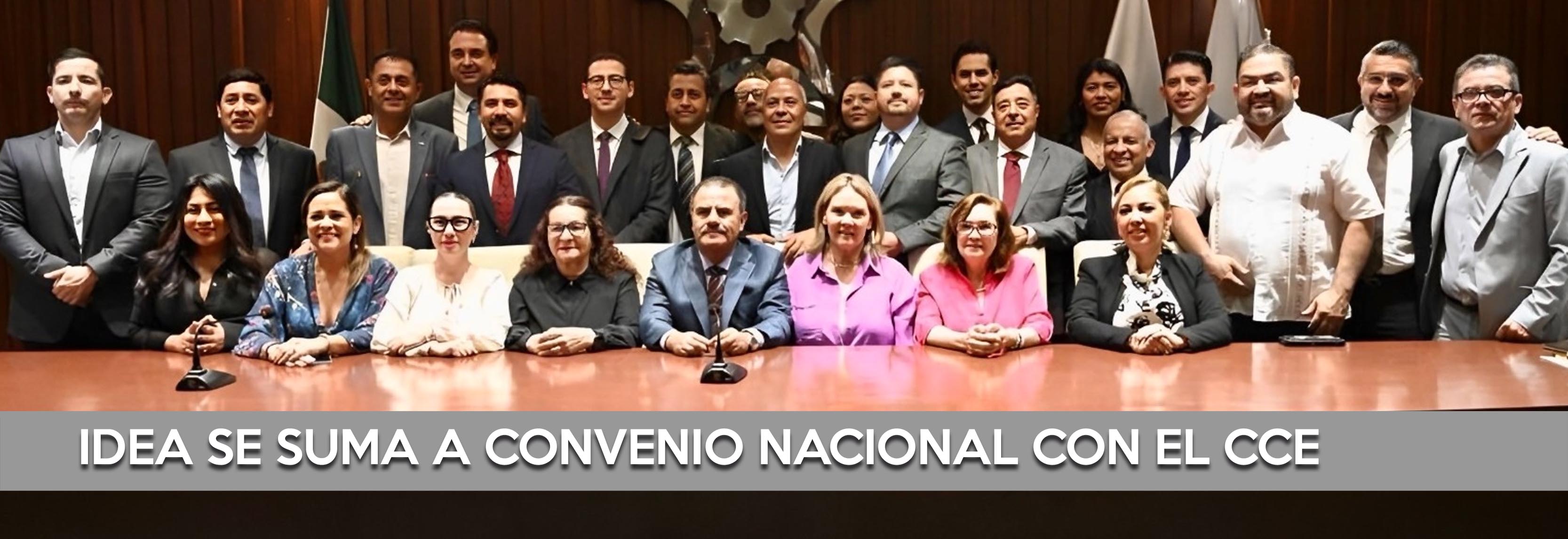 FIRMAN INEA Y CCE CONVENIO PARA FORTALECER LA EDUCACIÓN DE JÓVENES Y ADULTOS